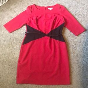 3/4 sleeve dress with belt